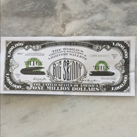 Big Skinny Teal Wallet with Zipper - Picture 9 of 11